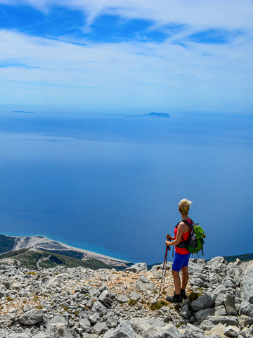 Self-Guided Hike to the top of Mt. Qorre in Llogara